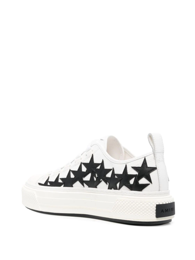 Shop Amiri Star-patch Low-top Sneakers In Weiss