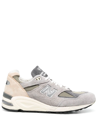 Shop New Balance 990v2 Low-top Sneakers In Grey
