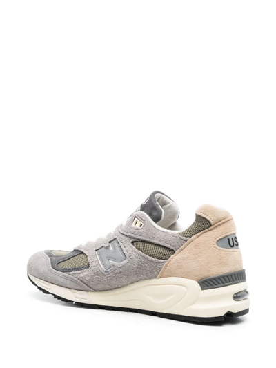 Shop New Balance 990v2 Low-top Sneakers In Grey
