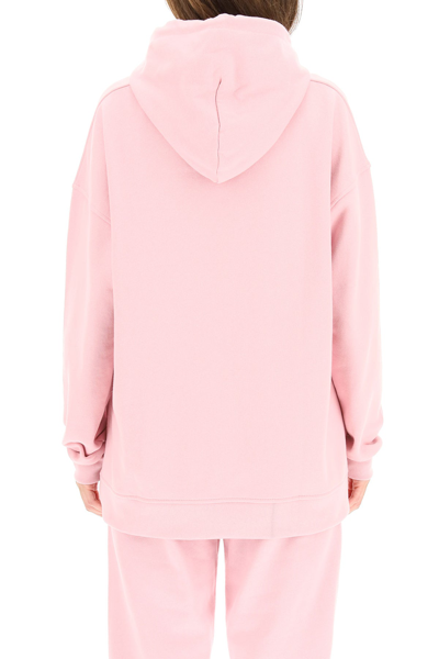 Shop Ganni Isoli Software Oversized Hoodie In Pink