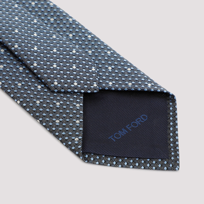 Shop Tom Ford Silk Tie In Blue