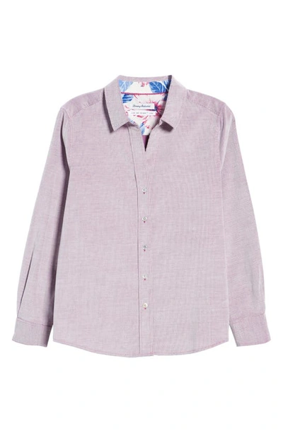 Shop Tommy Bahama Corduroy Shirt In Purple Cloud