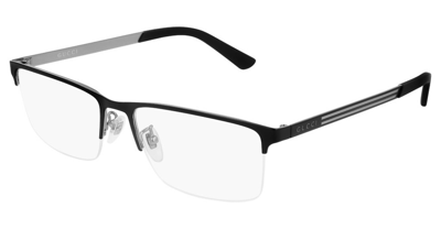 Shop Gucci Rectangular Mens Eyeglasses Gg0694o004 58 In Black
