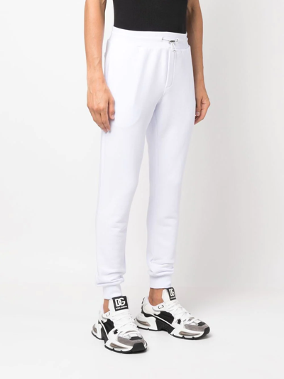 Shop Philipp Plein Logo-patch Track-pants In White