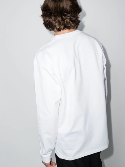 Carhartt Long Sleeve Chase T-shirt In Weiss