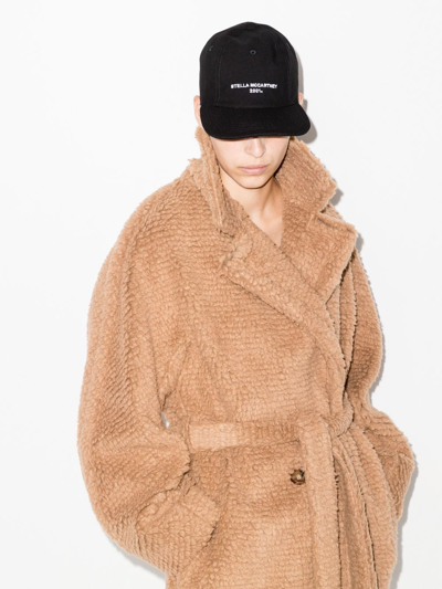 Stella Mccartney Baseball Hat With Logo Embroidery In Schwarz