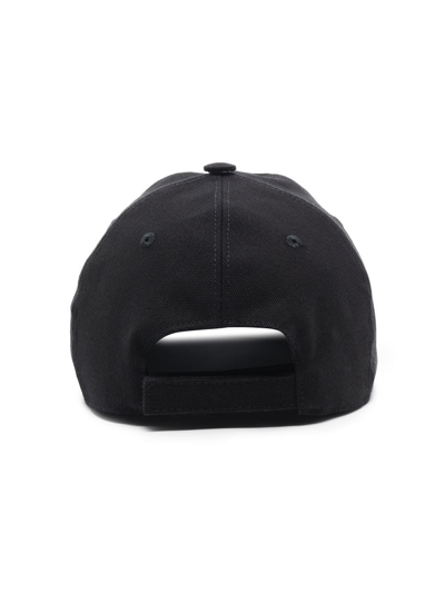 Shop Stella Mccartney Logo-embroidered Baseball Cap In Schwarz