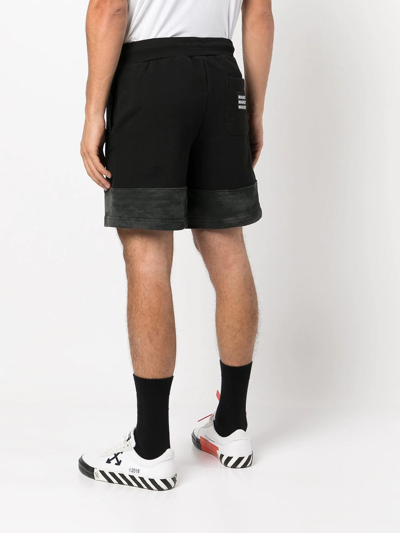 Market Split Tie-dye Sweat Shorts In Schwarz