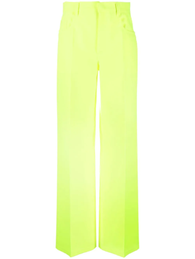 Shop Philosophy Di Lorenzo Serafini High-waisted Tailored Trousers In Gelb