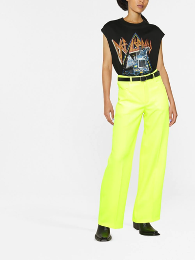 Shop Philosophy Di Lorenzo Serafini High-waisted Tailored Trousers In Gelb