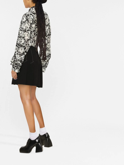 Philosophy Di Lorenzo Serafini Cat Mania Silk Shirt In Schwarz