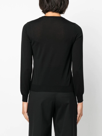 Roberto Collina Wool-knit Cardigan In Black
