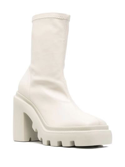 Vic Matie Square-toe 110mm Boots In Nude