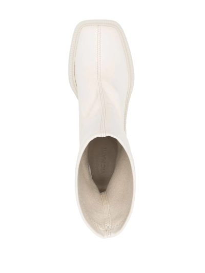 Vic Matie Square-toe 110mm Boots In Nude