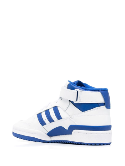 Shop Adidas Originals Forum Mid High-top Sneakers In Weiss