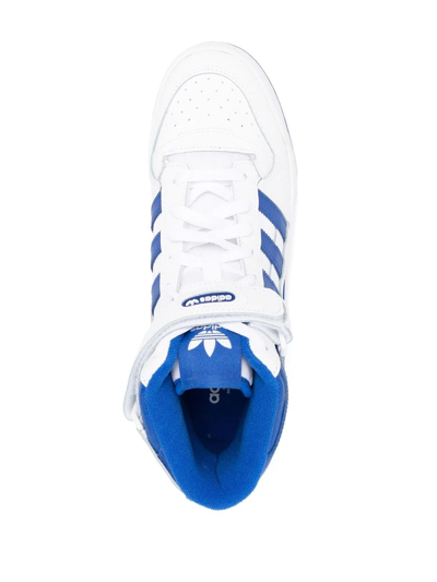 Shop Adidas Originals Forum Mid High-top Sneakers In Weiss