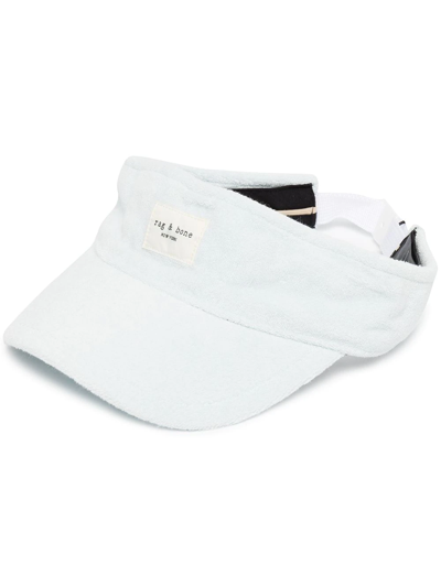 Shop Rag & Bone Addison Logo-patch Visor Cap In Blau