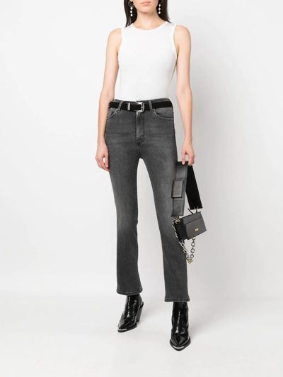 Shop Haikure Stonewashed Slim-cut Jeans In Blau