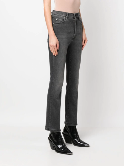 Shop Haikure Stonewashed Slim-cut Jeans In Blau