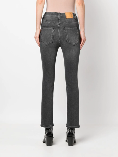 Shop Haikure Stonewashed Slim-cut Jeans In Blau