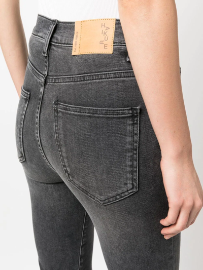 Haikure Stonewashed Slim-cut Jeans In Blau