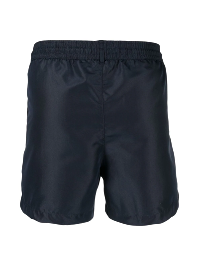 Shop Paul Smith Drawstring Swim Shorts In Blau