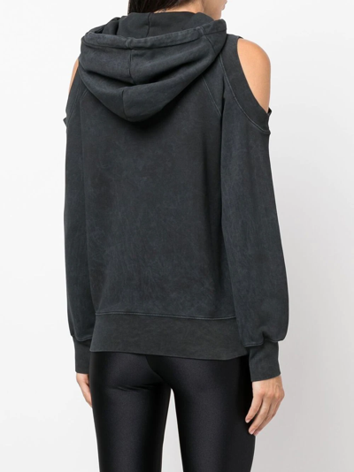 Versace Jeans Couture Gray 'new Moon' Hoodie In Grau