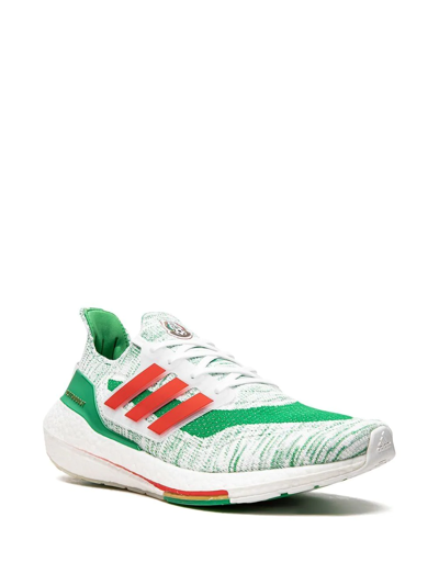 Adidas Originals Ultraboost 21 "mexico National Soccer Team" Sneakers In Green