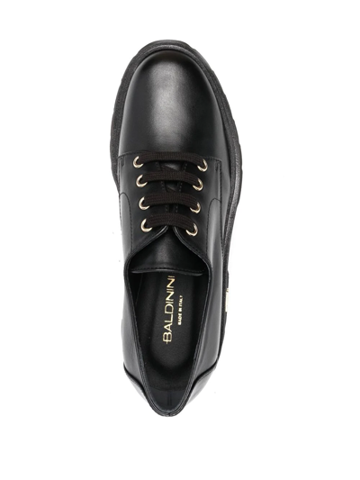 Shop Baldinini Logo-plaque Chunky Lace-up Shoes In Schwarz