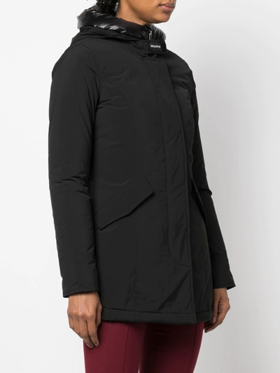 WOOLRICH HOODED PADDED COAT 
