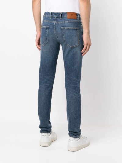 Shop Pt Torino Straight-leg Denim Jeans In Blau