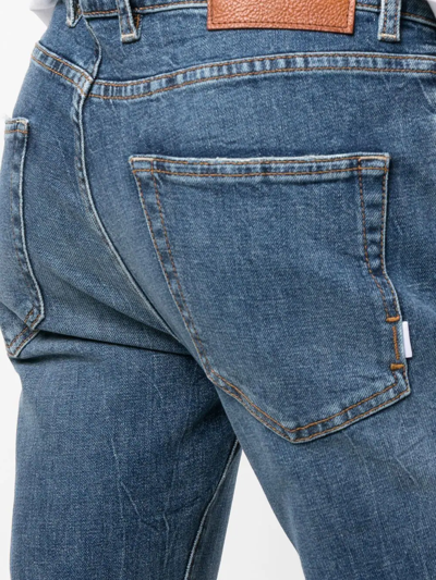 Shop Pt Torino Straight-leg Denim Jeans In Blau
