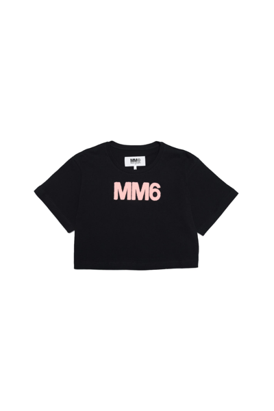 Shop Mm6 Maison Margiela Mm6t28u T-shirt Maison Margiela In Black