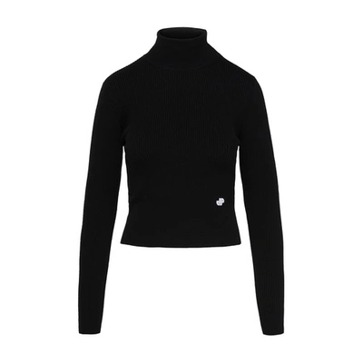 Shop Patou Turtleneck Sweater In Black