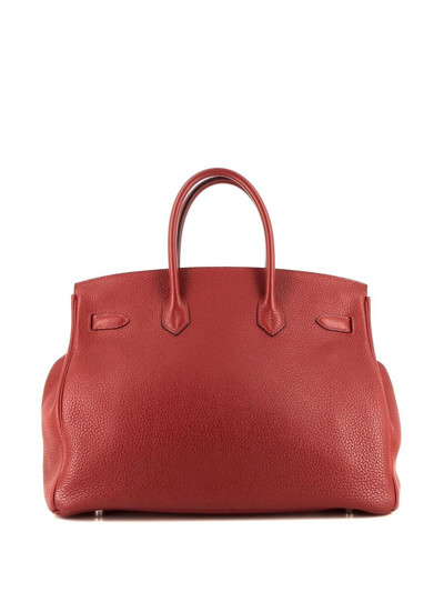Pre-owned Hermes  Birkin 35 Handbag In 红色