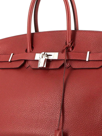 Pre-owned Hermes  Birkin 35 Handbag In 红色