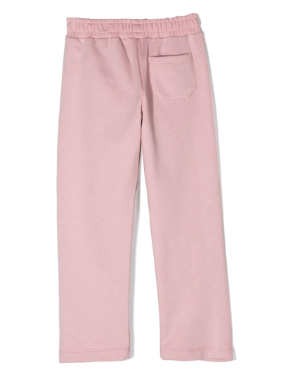 Shop Golden Goose Glitter Star-patch Track Pants In Pink