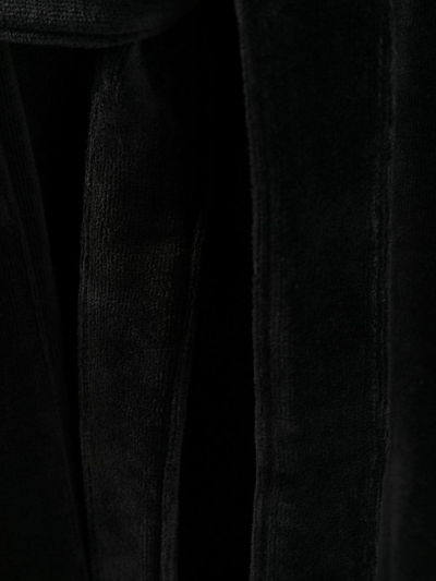 Dsquared2 Long-sleeve Belted Robe In 黑色