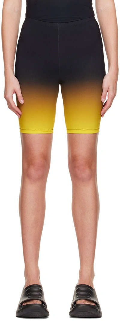 Shop Lido Yellow Biker Shorts In Sulphur