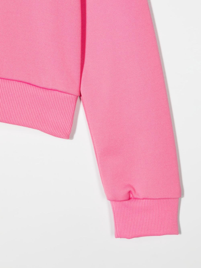 Chiara Ferragni Logo Patch Zip-up Jacket In Pink