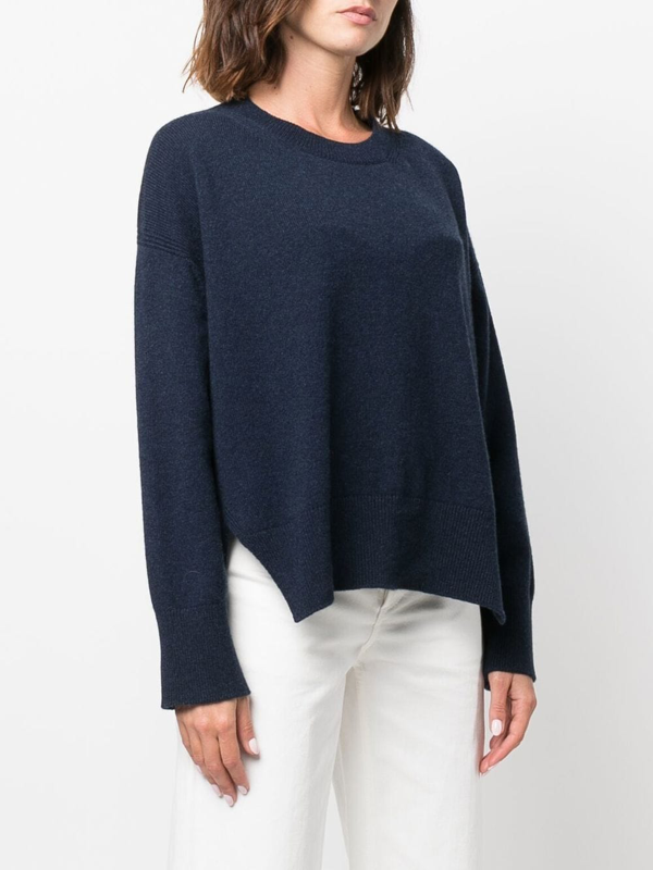 Barrie side-slit jumper - Blue