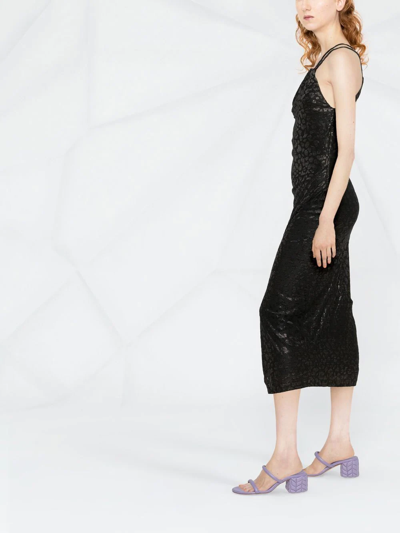 Shop Iro Bexly Metallic One-shoulder Dress In Black