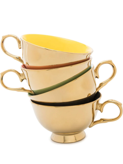 Polspotten Gold-tone Legacy Tea Set In Gold
