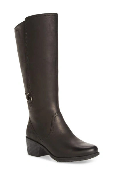 Shop Teva Foxy Waterproof Boot In Black Leather