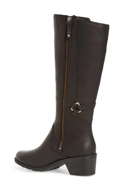 Shop Teva Foxy Waterproof Boot In Black Leather