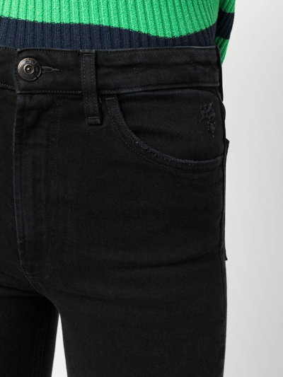 Shop 3x1 Slim-cut Cropped Jeans In Black