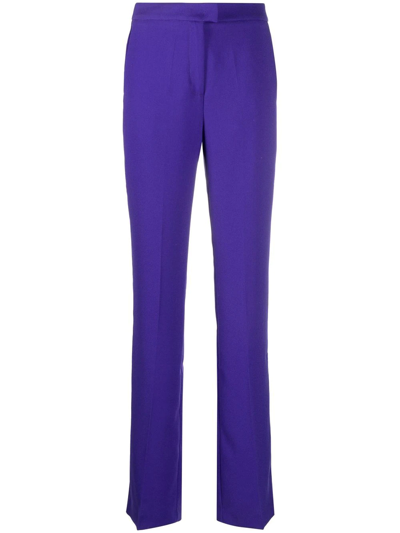 Shop The Andamane Straight-leg Tailored Trousers In Purple