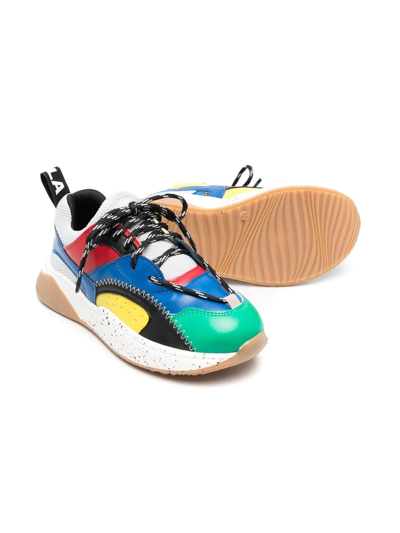 Stella Mccartney Colorblocked Sneakers In Blue
