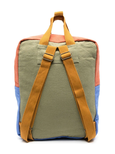 Shop Bobo Choses Illustration-print Cotton Backpack In Neutrals