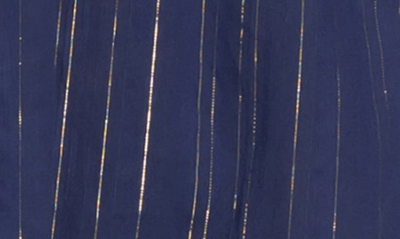 Everyday Ritual Hazel Long Cotton Nightgown In Midnight Shimmer